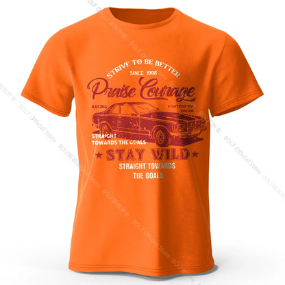 Old Car Print – Oversized Unisex Cotton T-Shirt