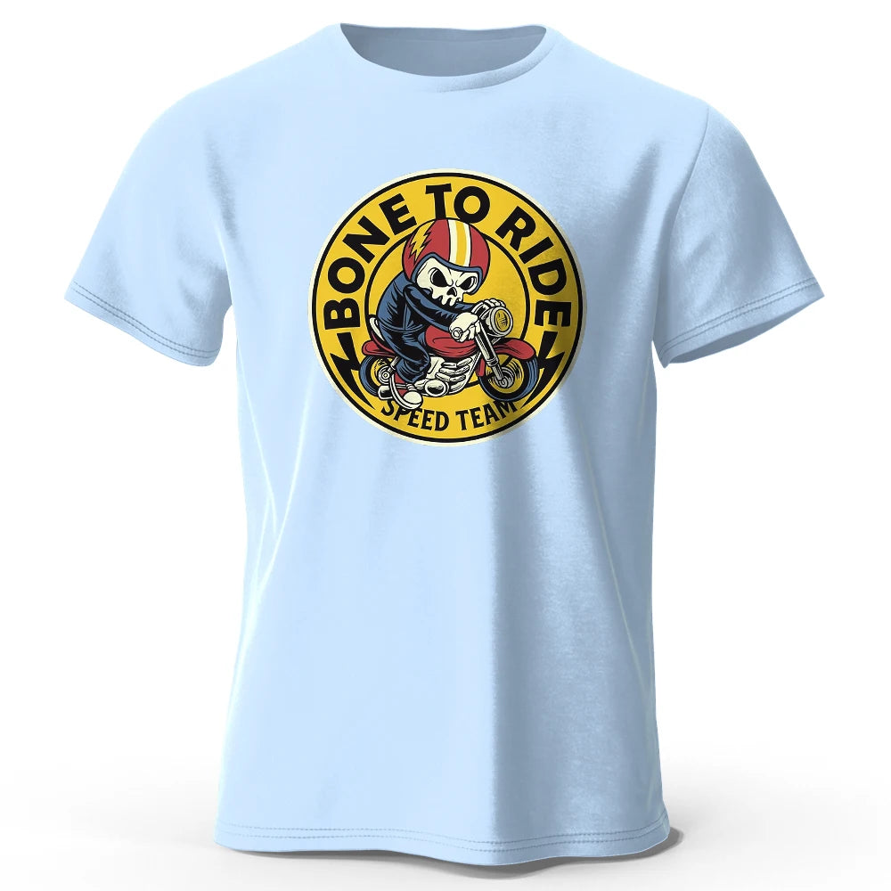 Bone To Ride Print, Men's Novel Graphic Design T-shirt