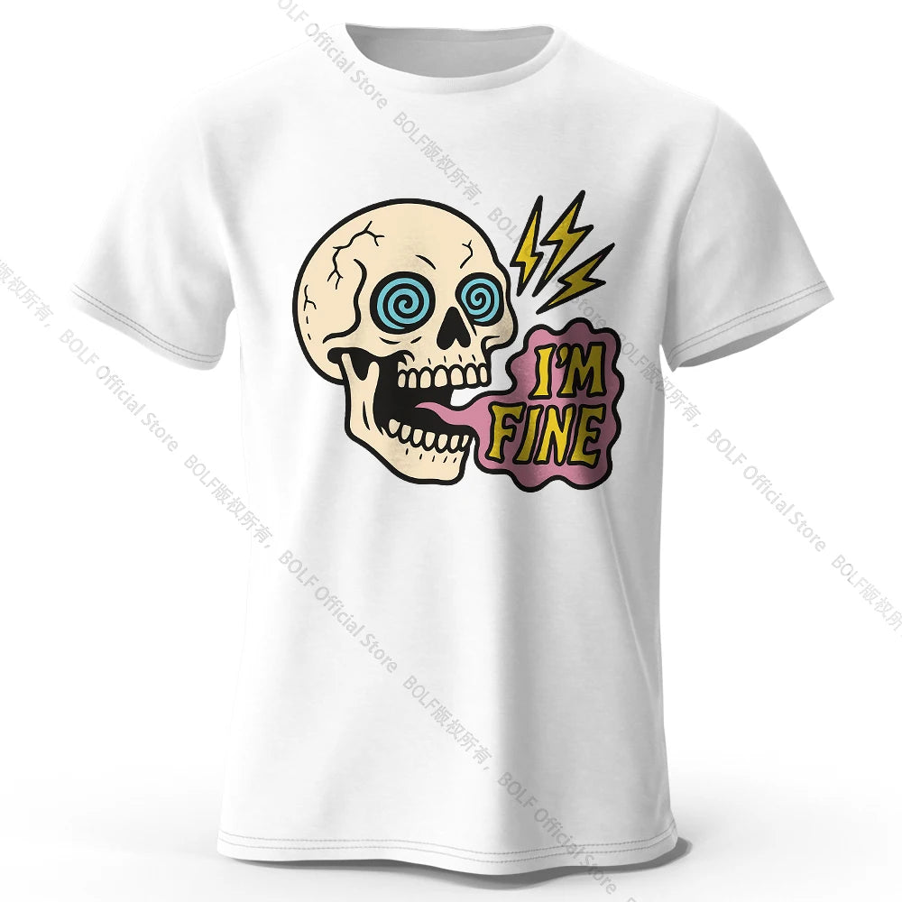 I Am Fine Cotton T-Shirt