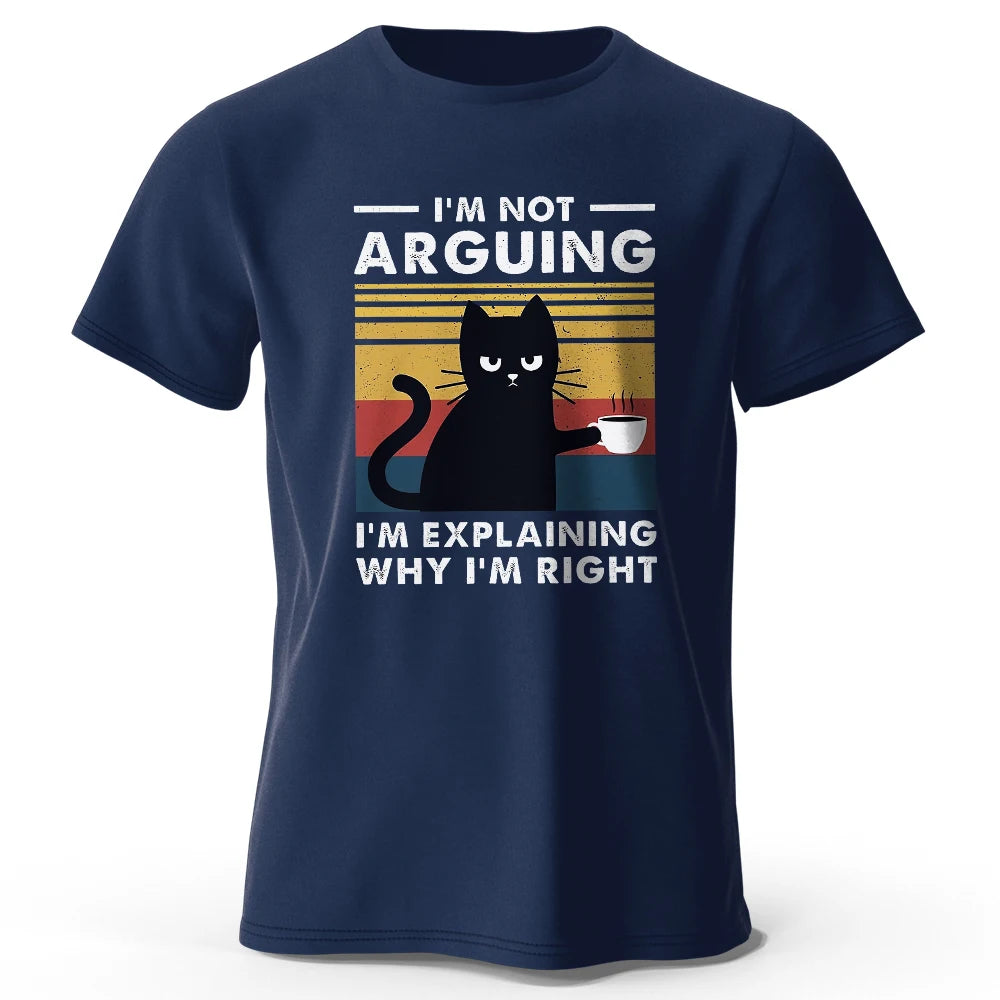 I Am Not Arguing – Oversized Unisex Cotton T-Shirt