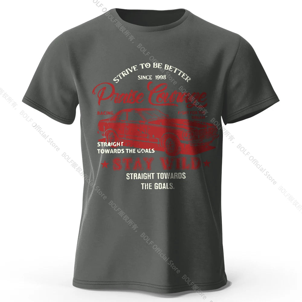 Old Car Print – Oversized Unisex Cotton T-Shirt