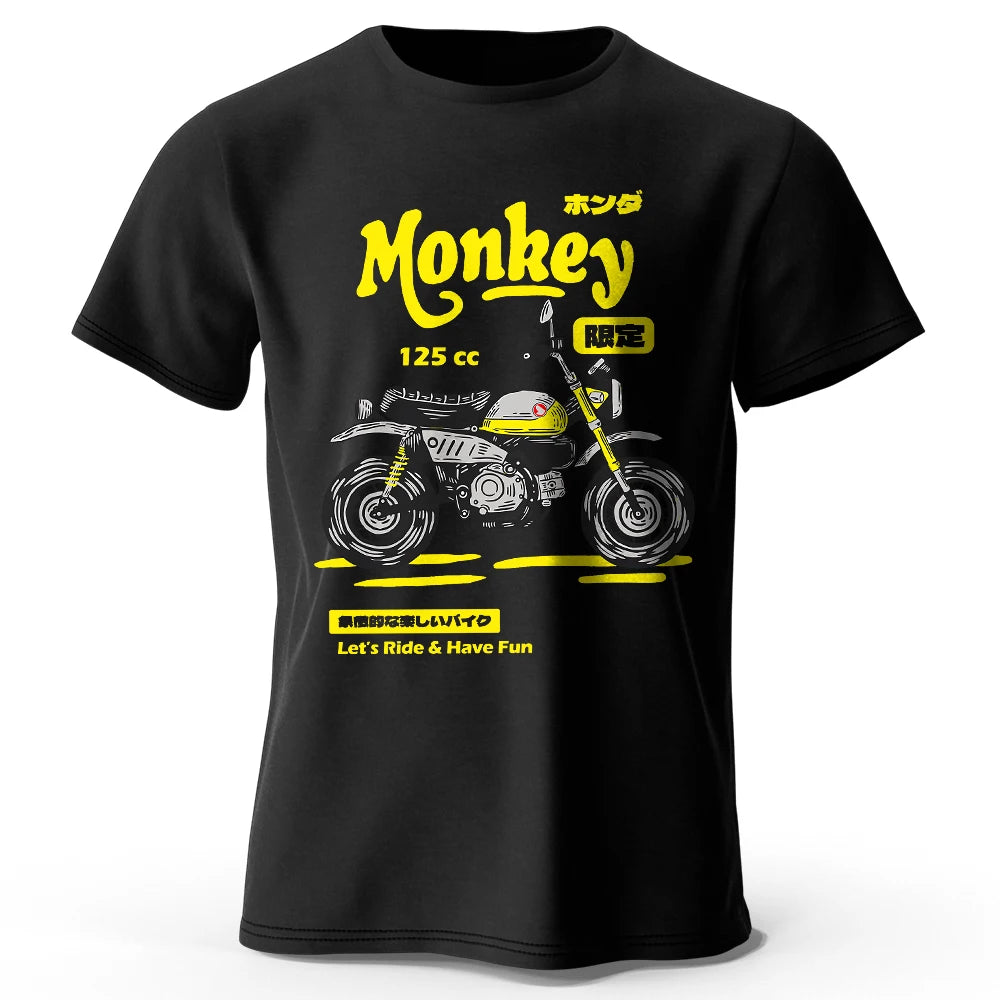 Vintage Motorcycle Sketch – 100% Cotton Unisex T-Shirt