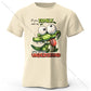 Cartoon Alligator Print 100% Cotton T-Shirt