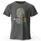 Funny Brain Power Printed 100% Cotton T-Shirt