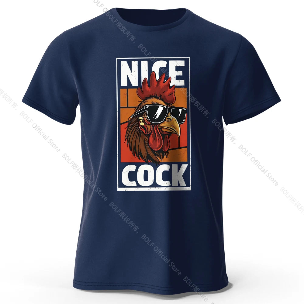 Nice Rooster – Oversized Unisex Cotton T-Shirt