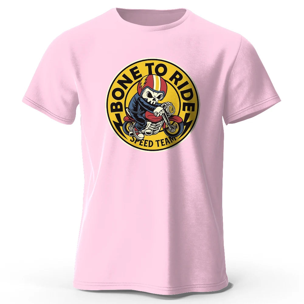 Bone To Ride Print, Men's Novel Graphic Design T-shirt