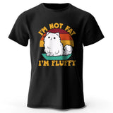 I’m Not Fat, I’m Fluffy – Oversized Cotton Graphic Tee