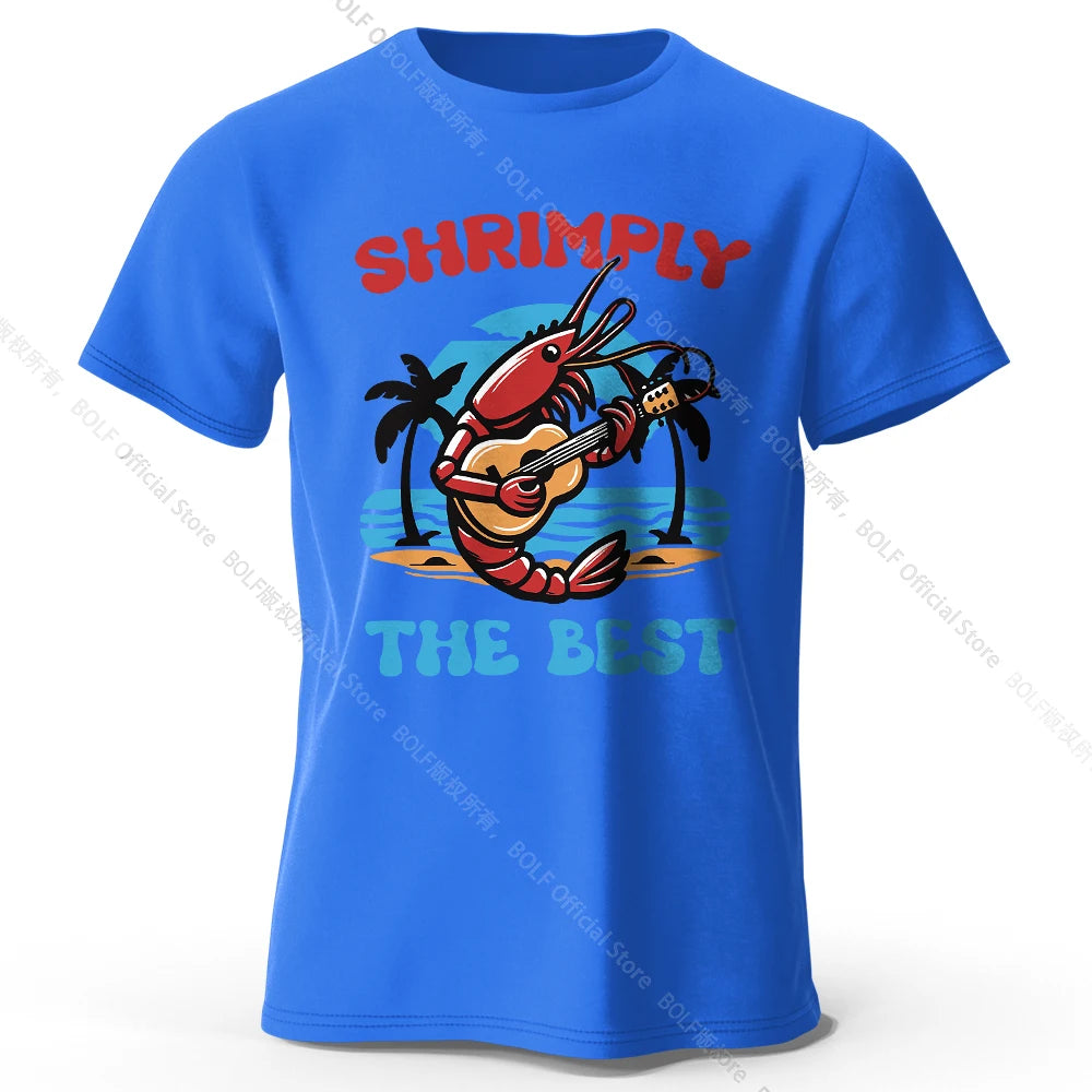 Shrimply The Best – Oversized Unisex Cotton T-Shirt
