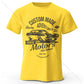 Motors Print – Oversized Unisex Cotton T-Shirt