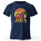 Funny Jesus Printed 100% Cotton T-Shirt