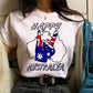 Australia Day Women's Designer Streetwear T-Shirt - High-Stretch Polyester