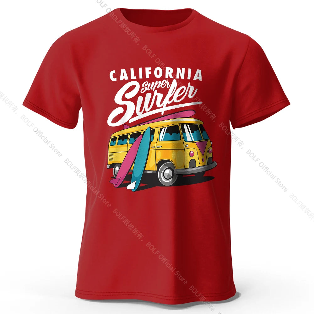 Surfer Sunrise Silhouette 100% Cotton T-Shirt