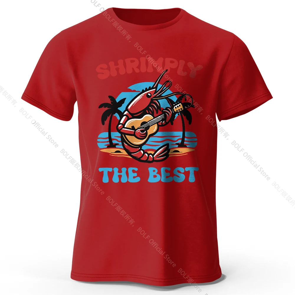 Shrimply The Best – Oversized Unisex Cotton T-Shirt