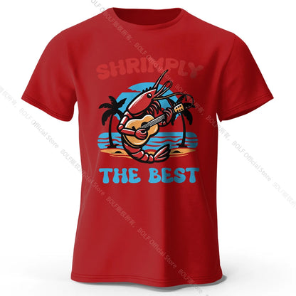Shrimply The Best – Oversized Unisex Cotton T-Shirt