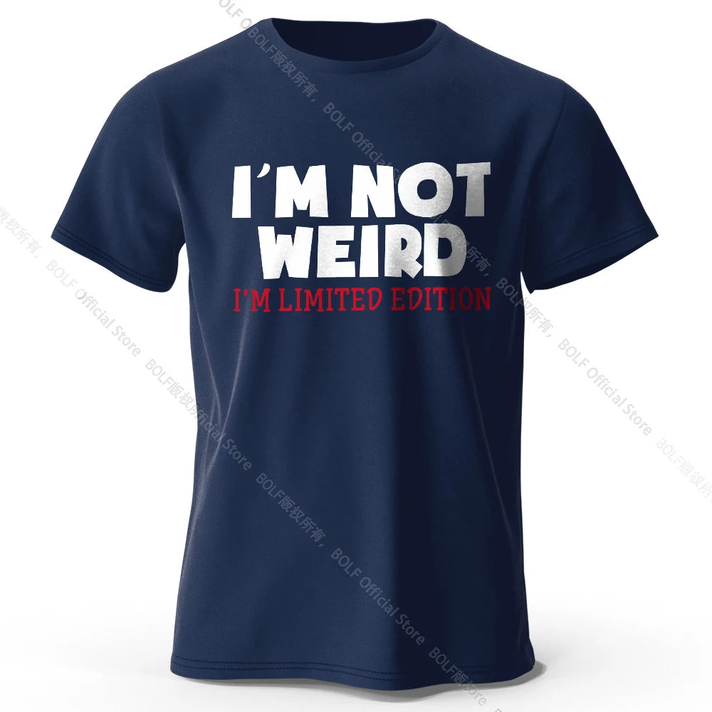 I Am Not Weird – Oversized Unisex Cotton T-Shirt