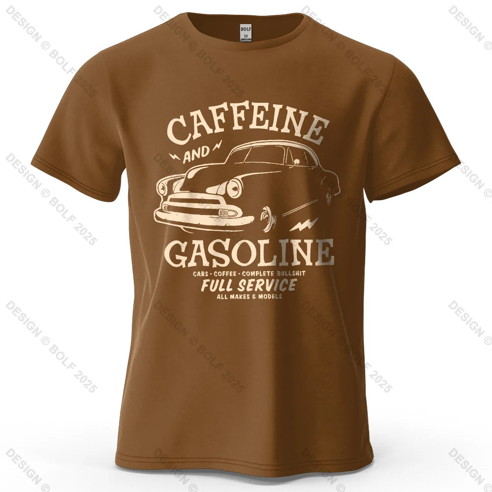 Caffeine & Car Oversized Vintage Graphic T-Shirt
