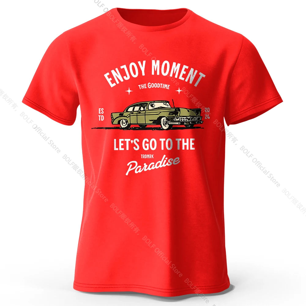 Enjoy Moment – Oversized Unisex Cotton T-Shirt
