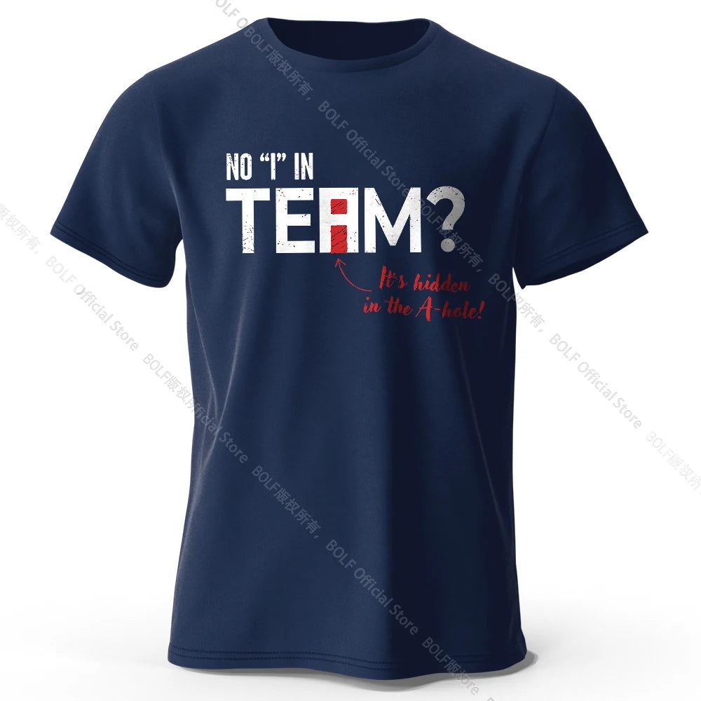 No I in Team – Oversized Unisex Cotton T-Shirt