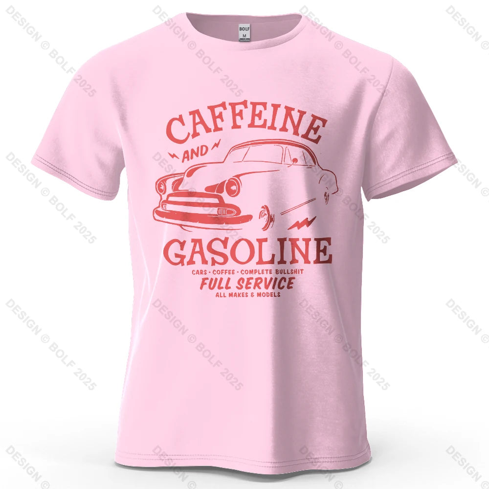 Caffeine & Car Oversized Vintage Graphic T-Shirt