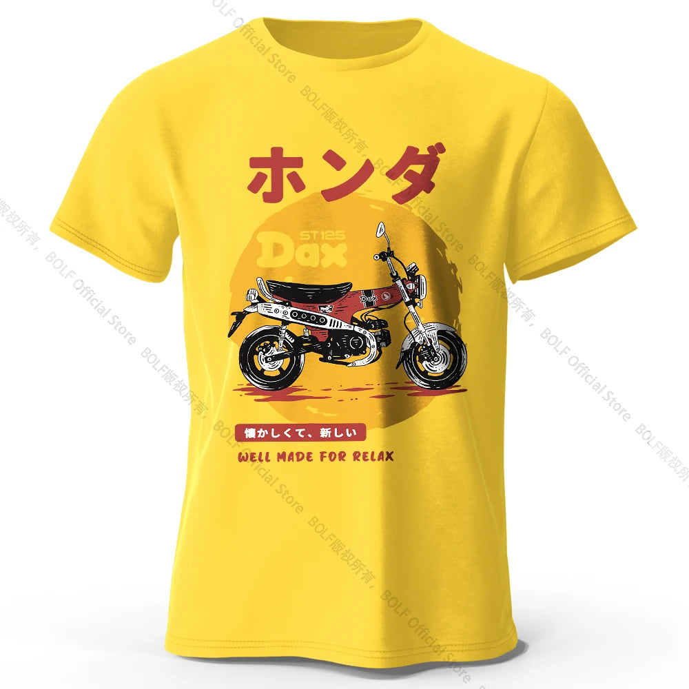 Retro Bike Art – Slim Fit Cotton T-Shirt
