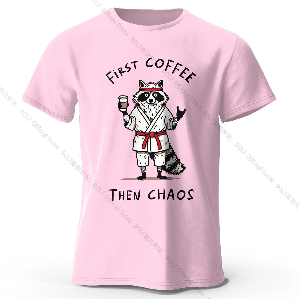 First Coffee – Oversized Unisex Cotton T-Shirt