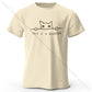 Minimalist Line Art Cat 100% Cotton Unisex T-Shirt