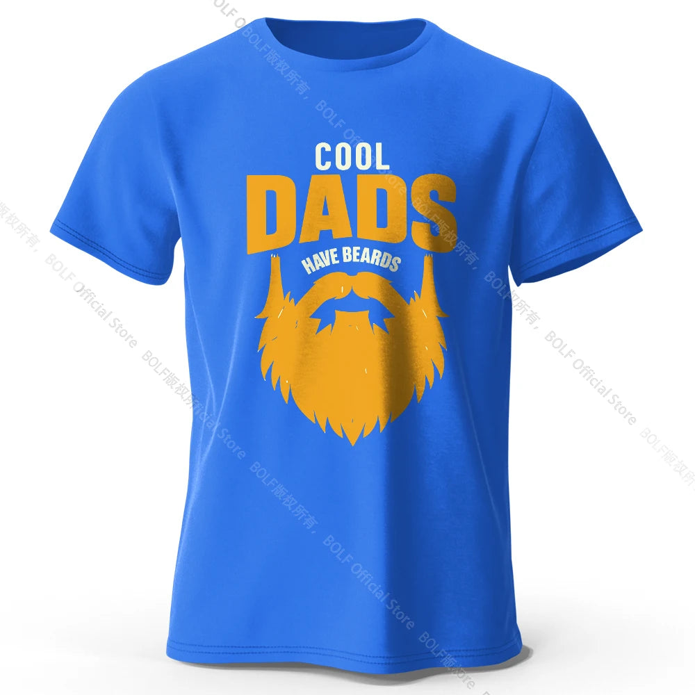 Cool Dad With Beards – Oversized Unisex Cotton T-Shirt