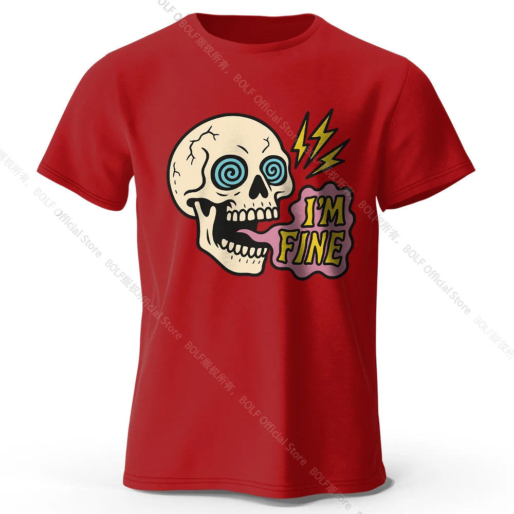 I Am Fine Cotton T-Shirt