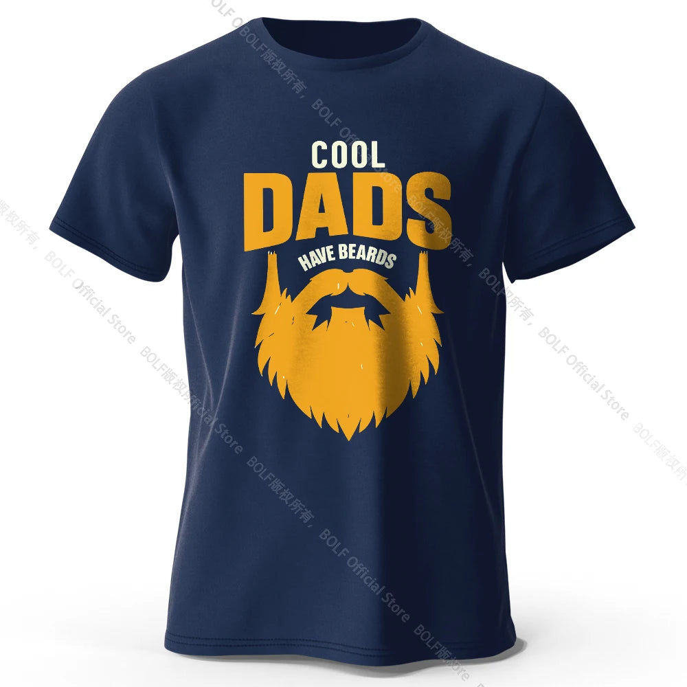 Cool Dad With Beards – Oversized Unisex Cotton T-Shirt