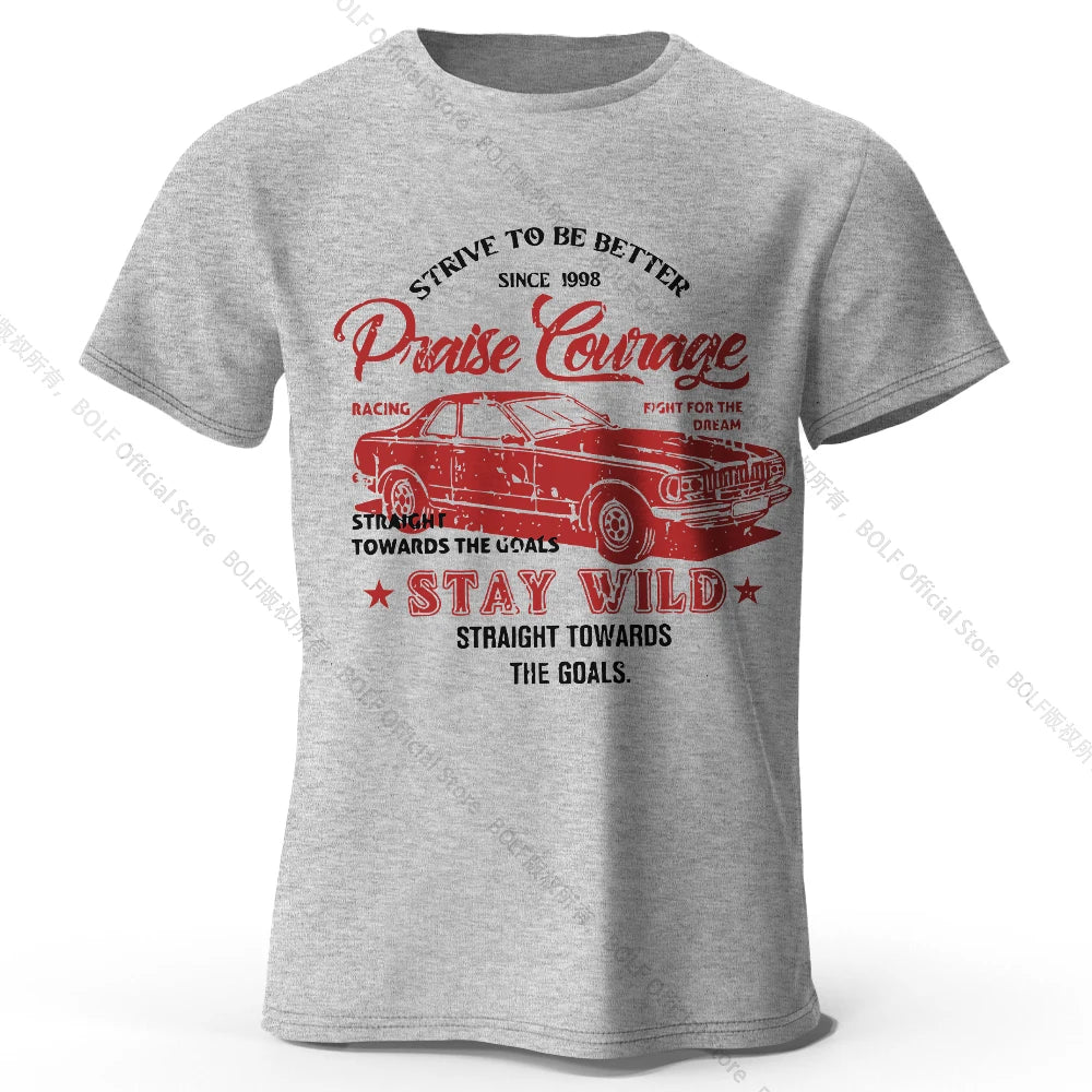 Old Car Print – Oversized Unisex Cotton T-Shirt