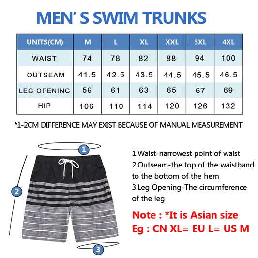 Coconut Tree  Mens Shorts Beach Quick Dry Printing Swimsuit Mesh Liner