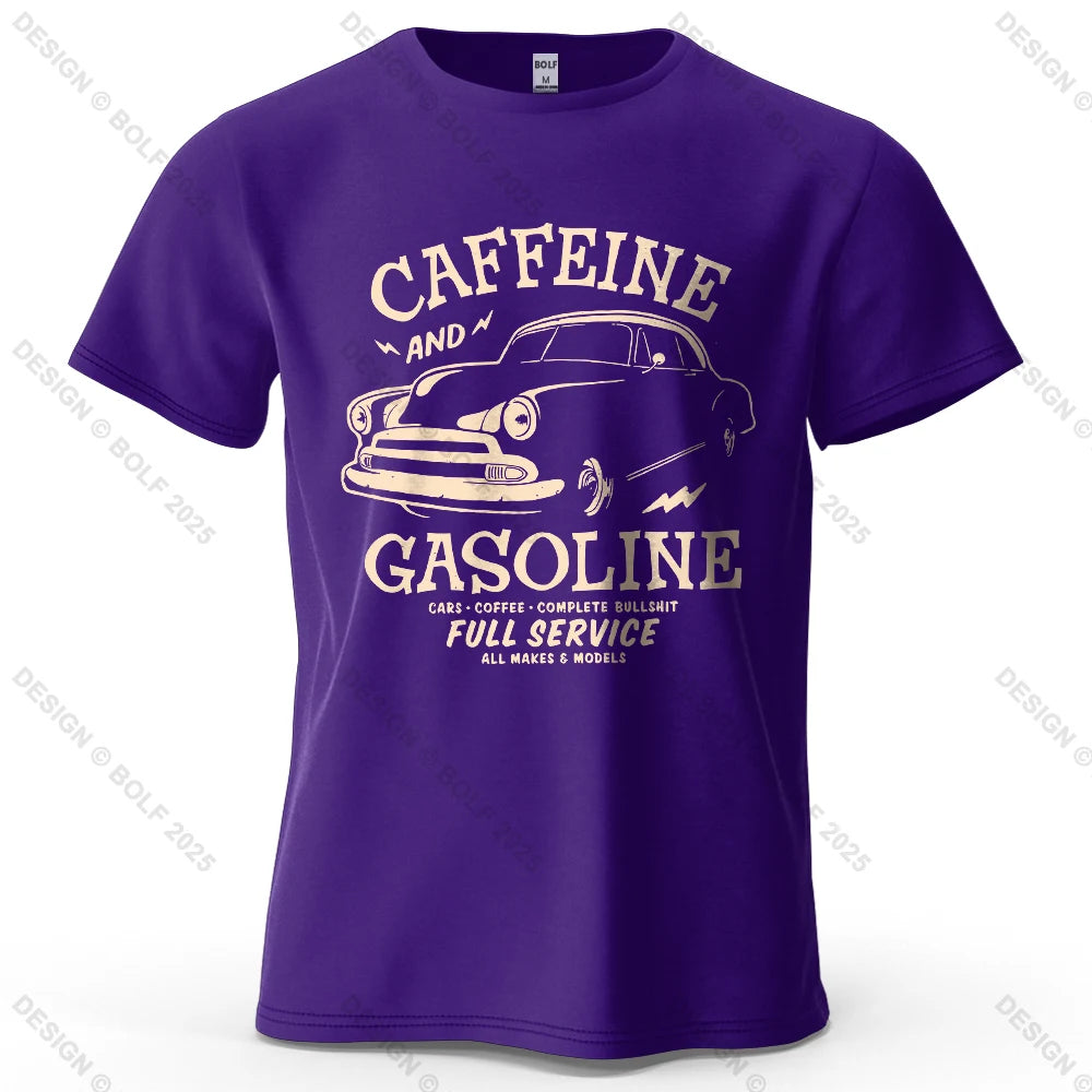 Caffeine & Car Oversized Vintage Graphic T-Shirt