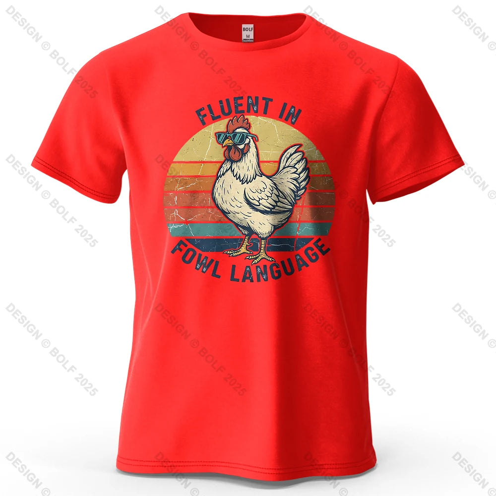 Cool Chicken Oversized Funny Graphic T-Shirt