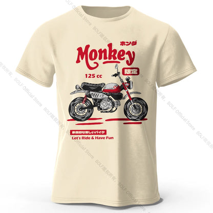 Vintage Motorcycle Sketch – 100% Cotton Unisex T-Shirt