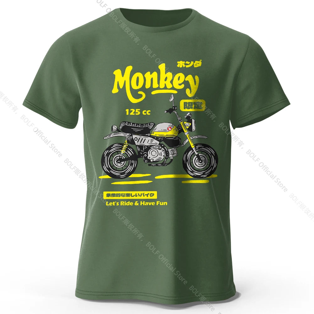 Vintage Motorcycle Sketch – 100% Cotton Unisex T-Shirt