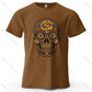 Mexican Sugar Skull Oversized Graphic T-Shirt