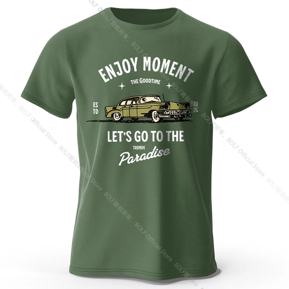 Enjoy Moment – Oversized Unisex Cotton T-Shirt