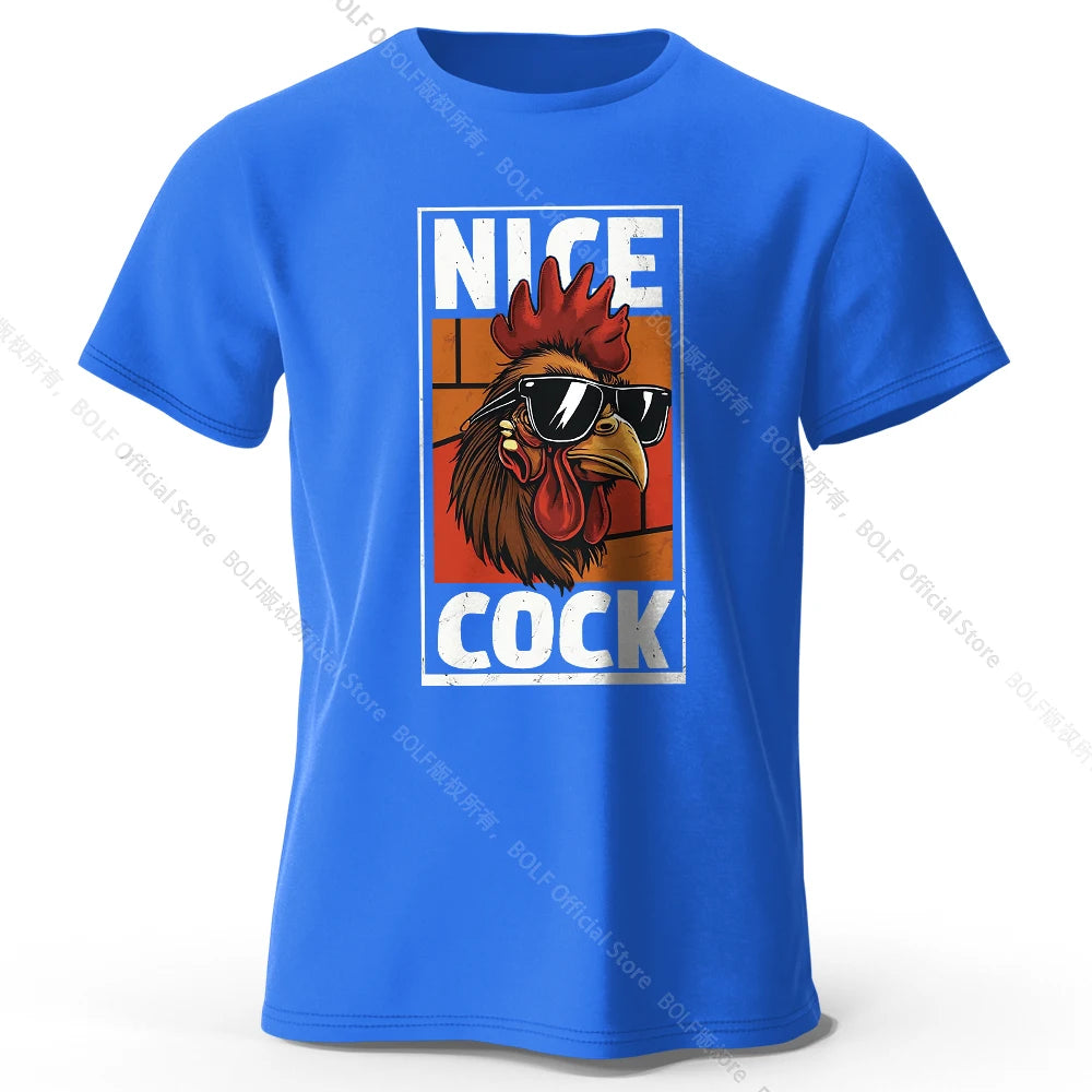 Nice Rooster – Oversized Unisex Cotton T-Shirt
