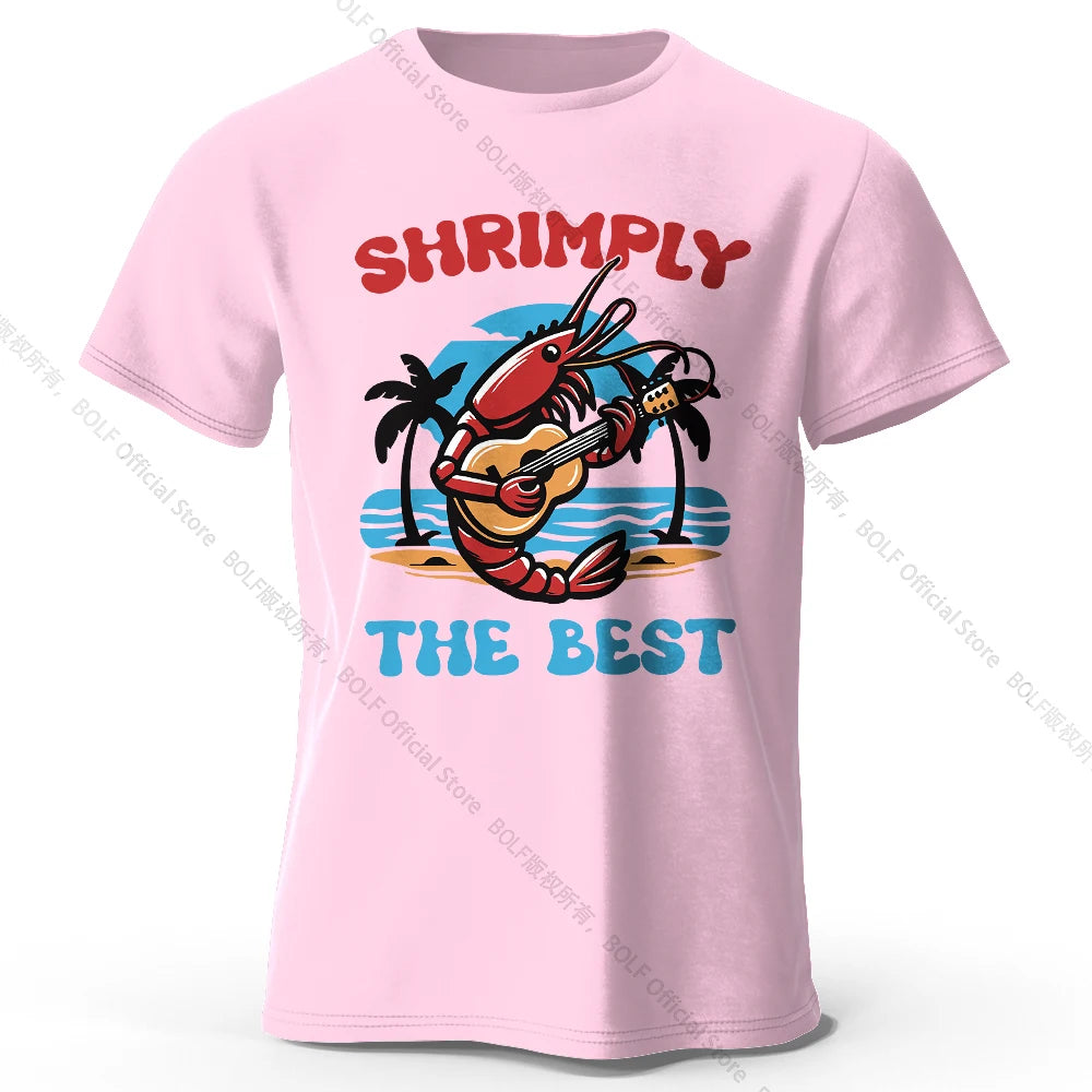 Shrimply The Best – Oversized Unisex Cotton T-Shirt