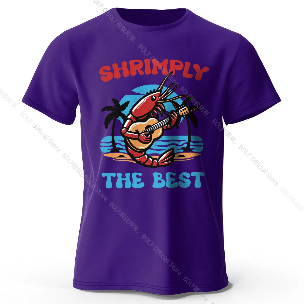 Shrimply The Best – Oversized Unisex Cotton T-Shirt
