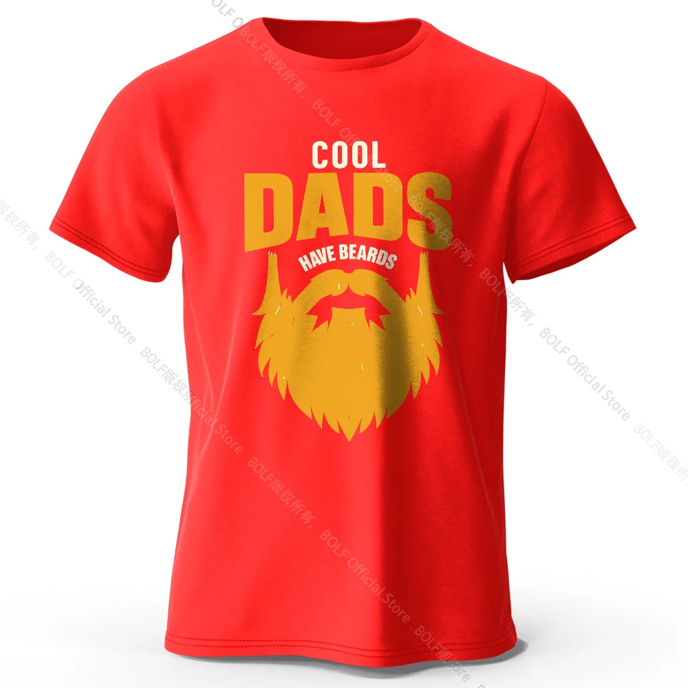 Cool Dad With Beards – Oversized Unisex Cotton T-Shirt