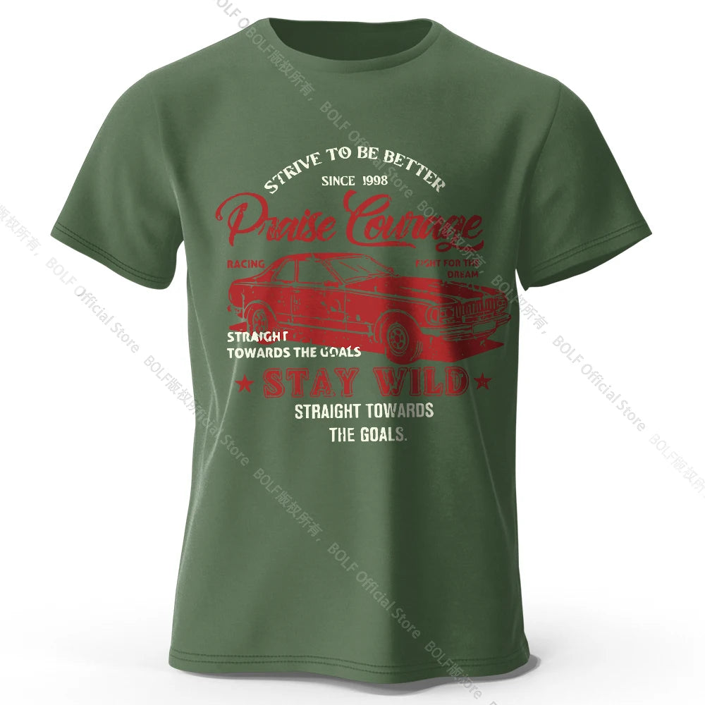 Old Car Print – Oversized Unisex Cotton T-Shirt