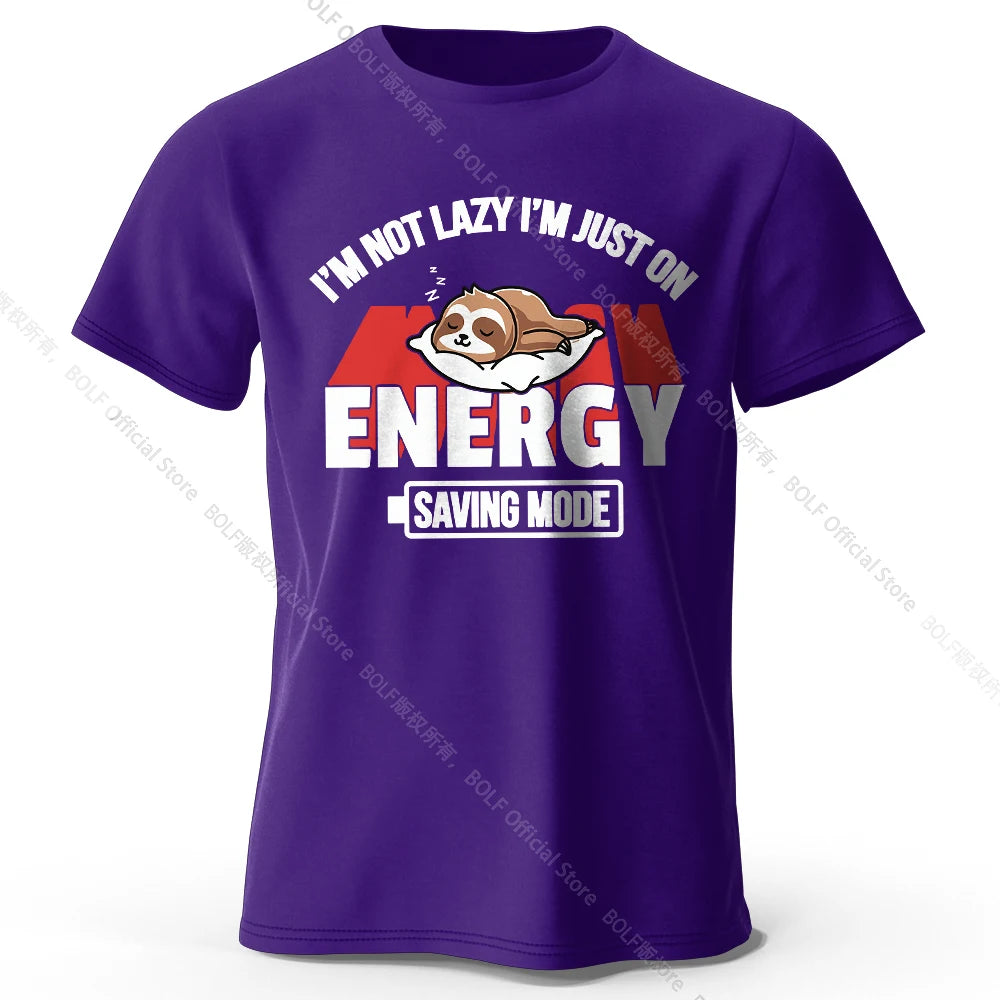 Saving Mode – Oversized Unisex Cotton T-Shirt