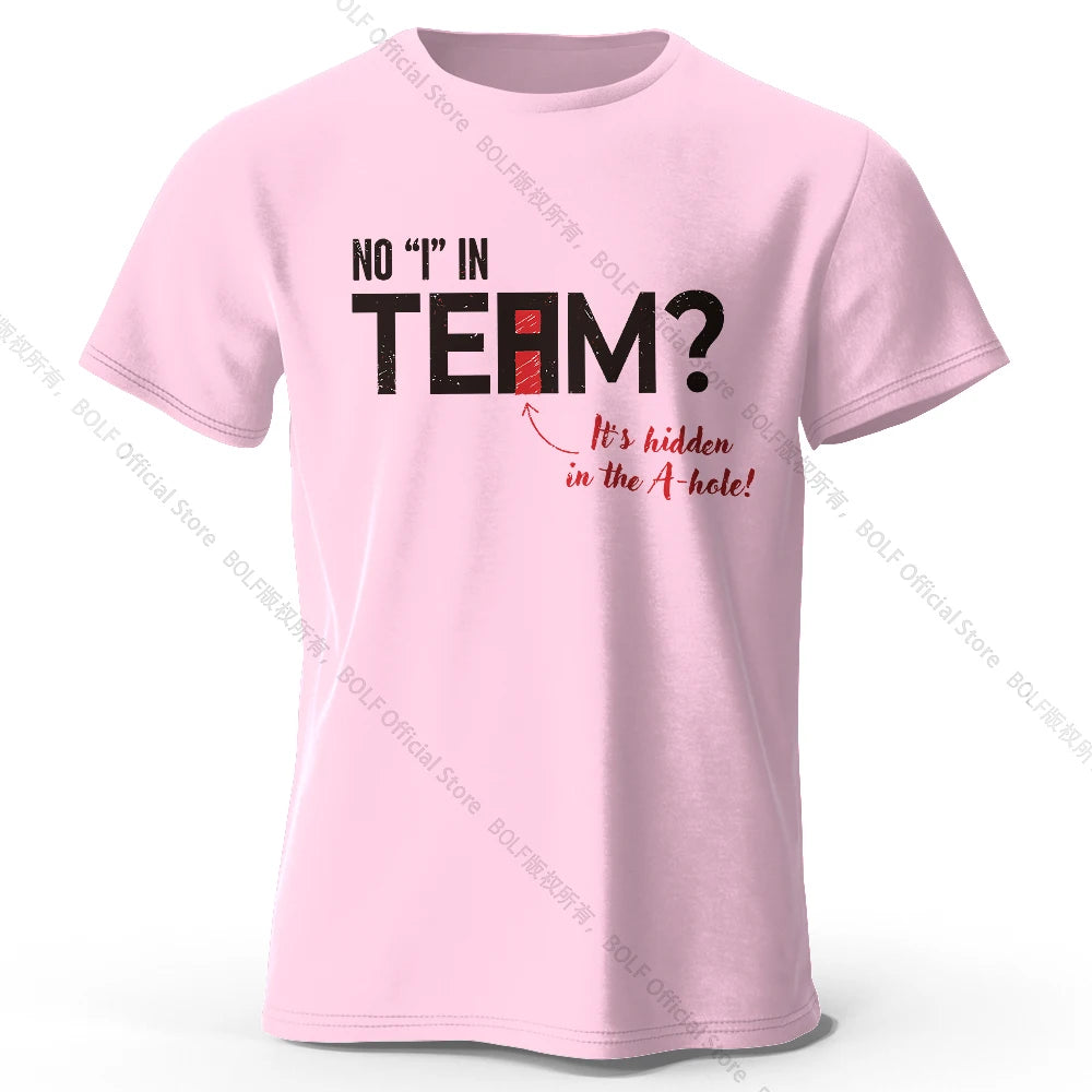No I in Team – Oversized Unisex Cotton T-Shirt