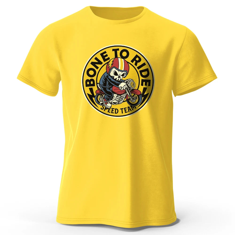 Bone To Ride Print, Men's Novel Graphic Design T-shirt
