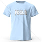 Focus Letter Minimalist 100% Cotton T-Shirt