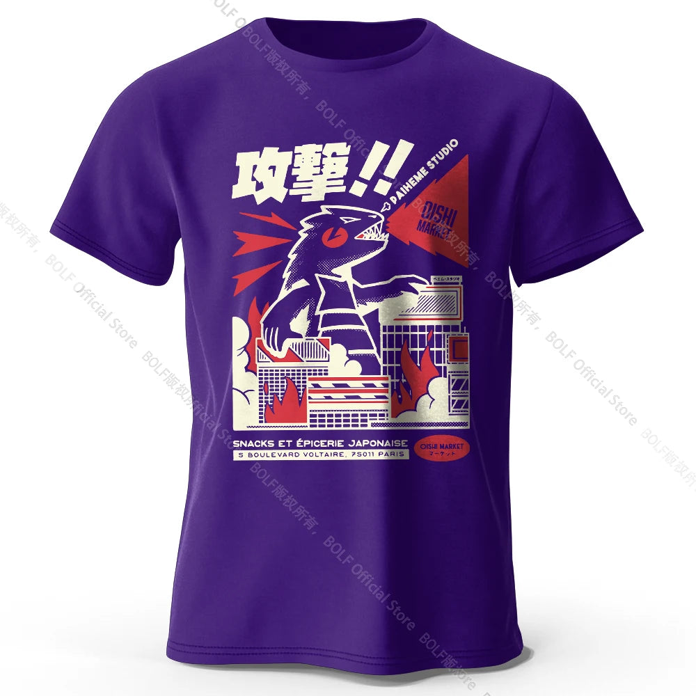 Urban Anime Dinosaur – Unisex Graphic T-Shirt