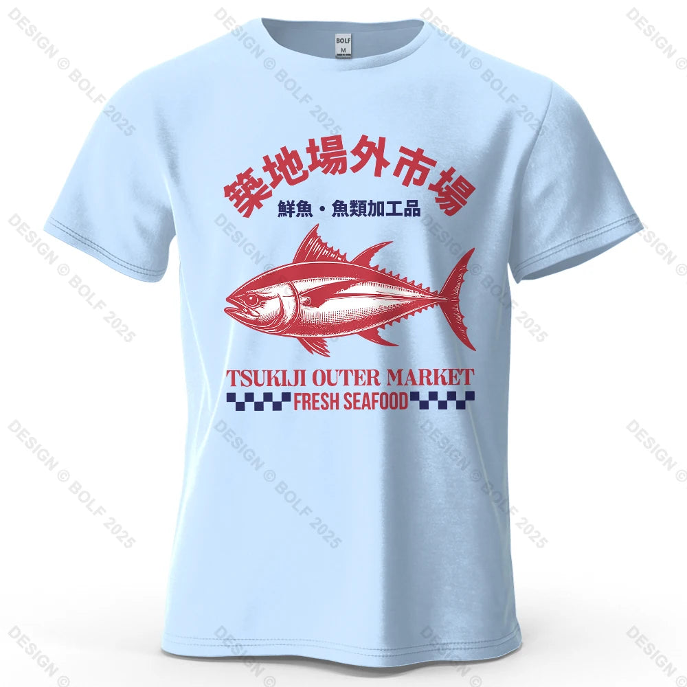 Tsukiji Outer Market – Oversized Unisex Cotton T-Shirt