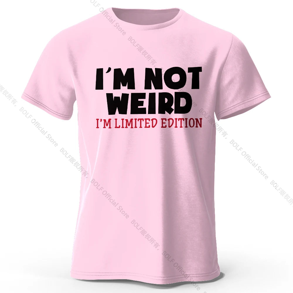 I Am Not Weird – Oversized Unisex Cotton T-Shirt