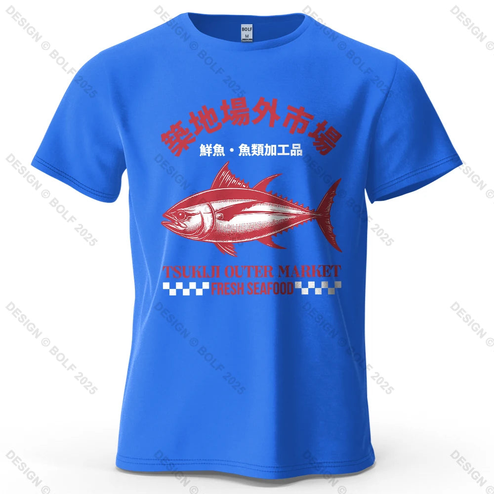 Tsukiji Outer Market – Oversized Unisex Cotton T-Shirt